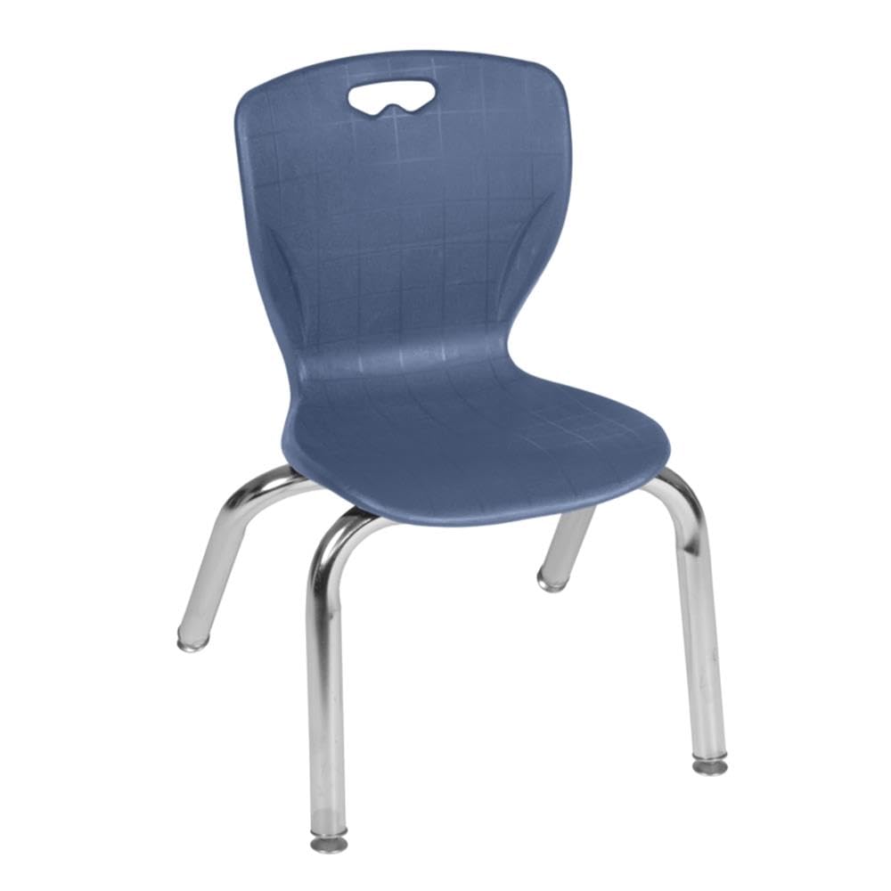 36" Round Mobile Classroom Table with 4 Stackable Chairs Z782953