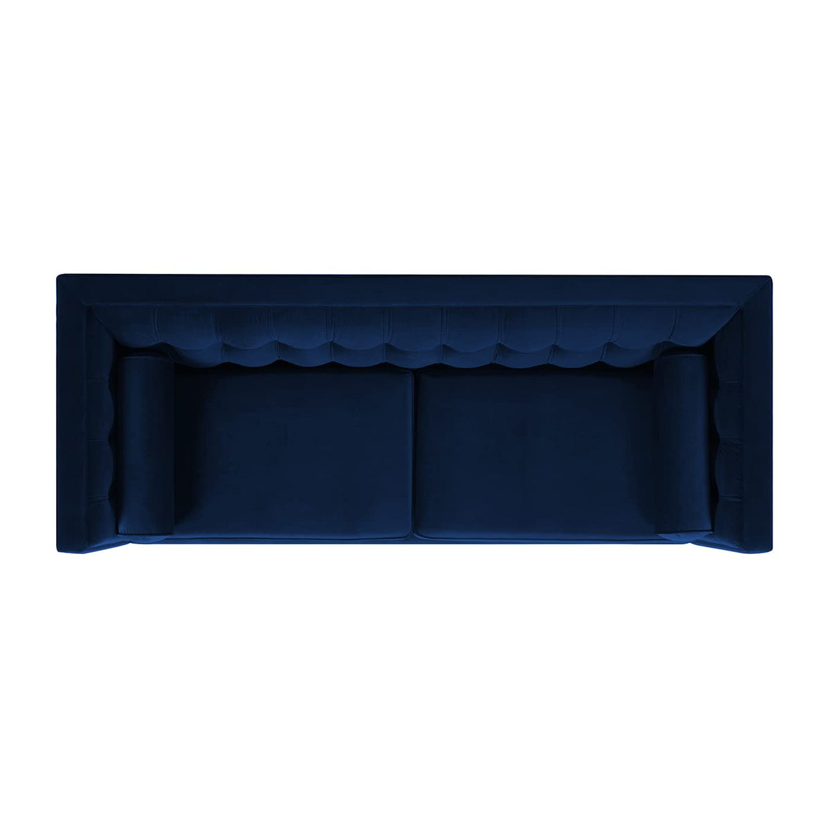 84" Navy Blue Velvet Tufted Sofa F8852