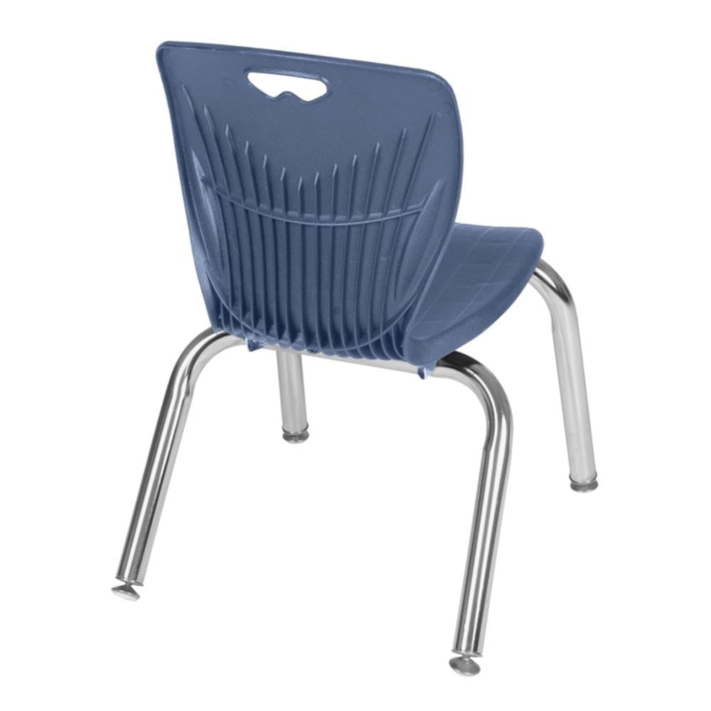 36" Round Mobile Classroom Table with 4 Stackable Chairs Z782953
