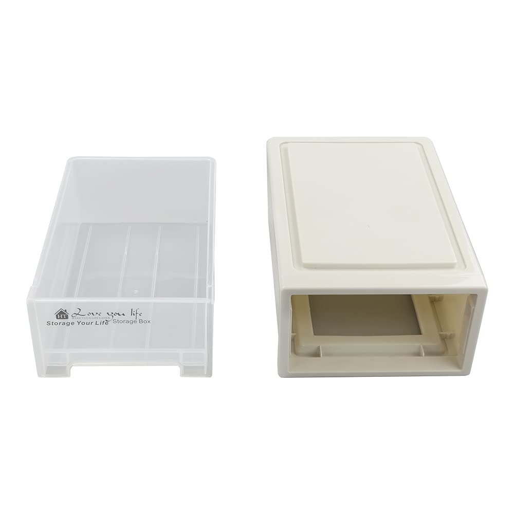 17.8 Quart 4 Pcs Plastic Stacking Storage Drawer N35461