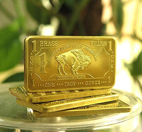 1 oz .999 Fine Brass Bullion Bar Ingot Q467724