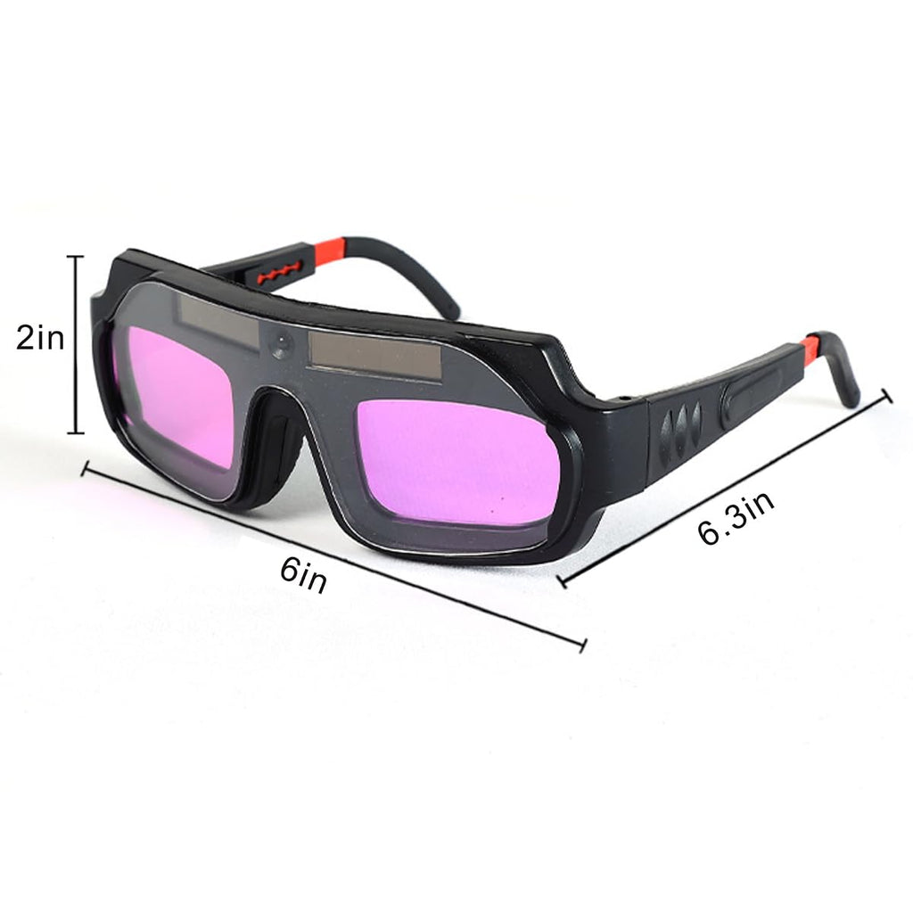 Auto Darkening Welding Glasses with Gloves and PC Lens H934875