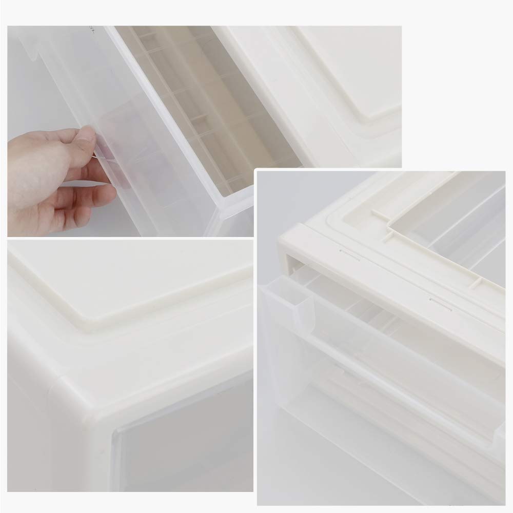 17.8 Quart 4 Pcs Plastic Stacking Storage Drawer N35461