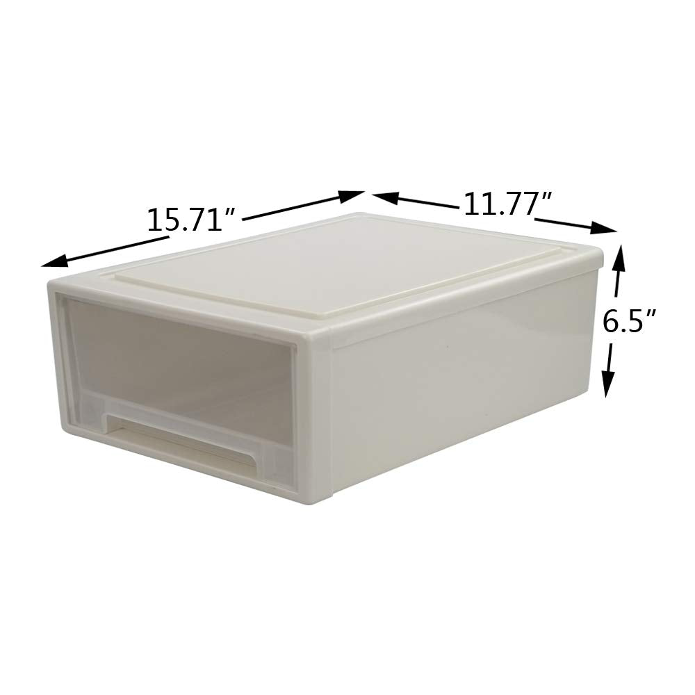 17.8 Quart 4 Pcs Plastic Stacking Storage Drawer N35461