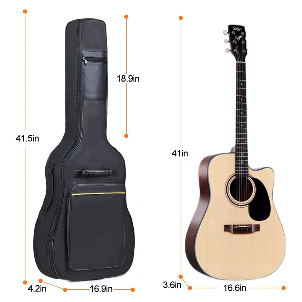 40 41 42 Inch Acoustic Folk Guitar Bag Backpack 600D Oxford Soft Carry Case M17729