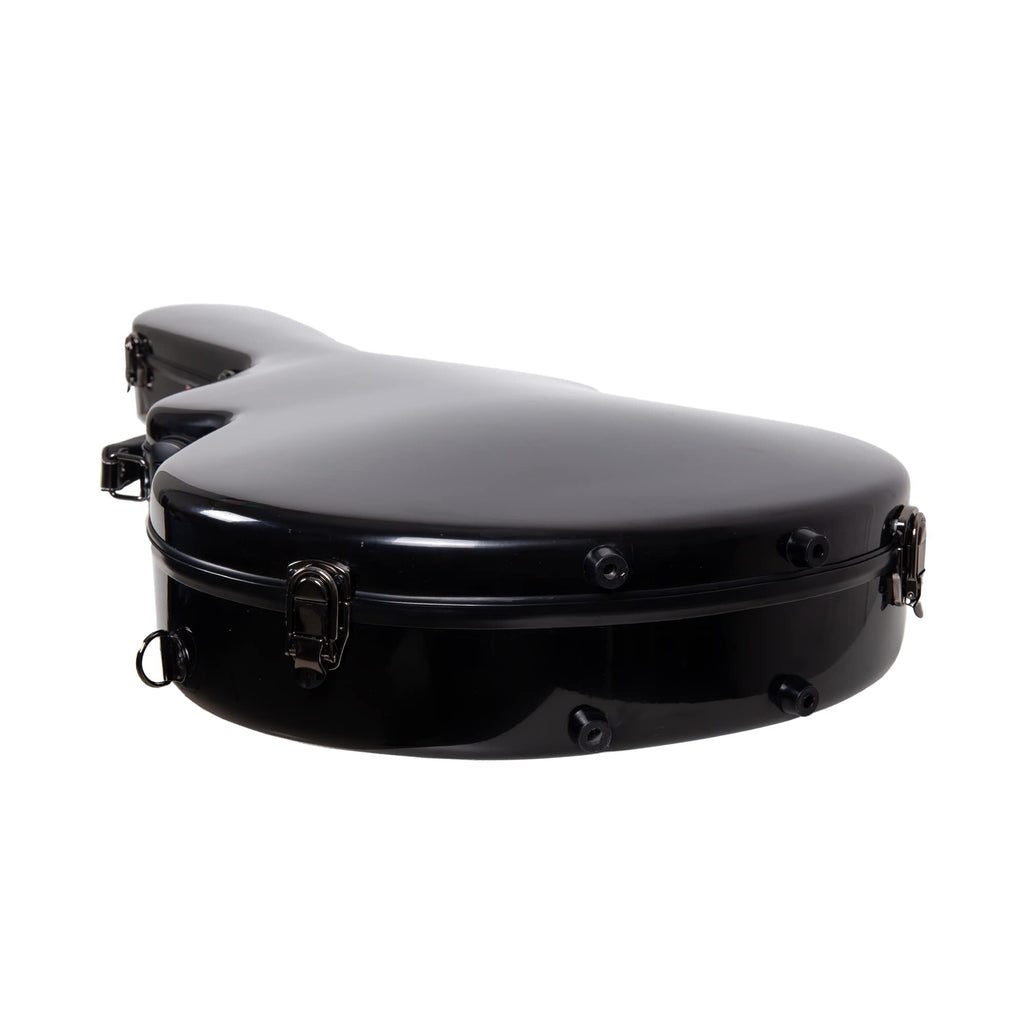 Black Fiberglass Semi-Hollow & Hollowbody Electric Guitar Case E218