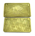 1 oz .999 Fine Brass Bullion Bar Ingot Q467724