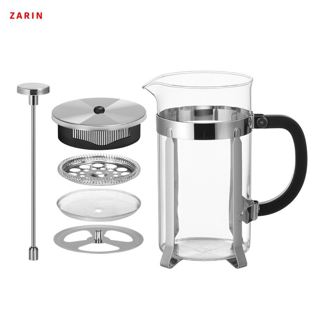 34oz French Press Coffee & Tea Maker Borosilicate Glass Stainless Steel K29995