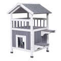 Large Wooden Insulated Outdoor Cat House C209