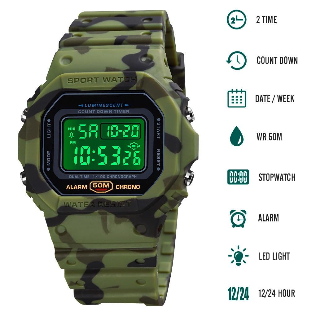 Waterproof Digital Watches Y37593