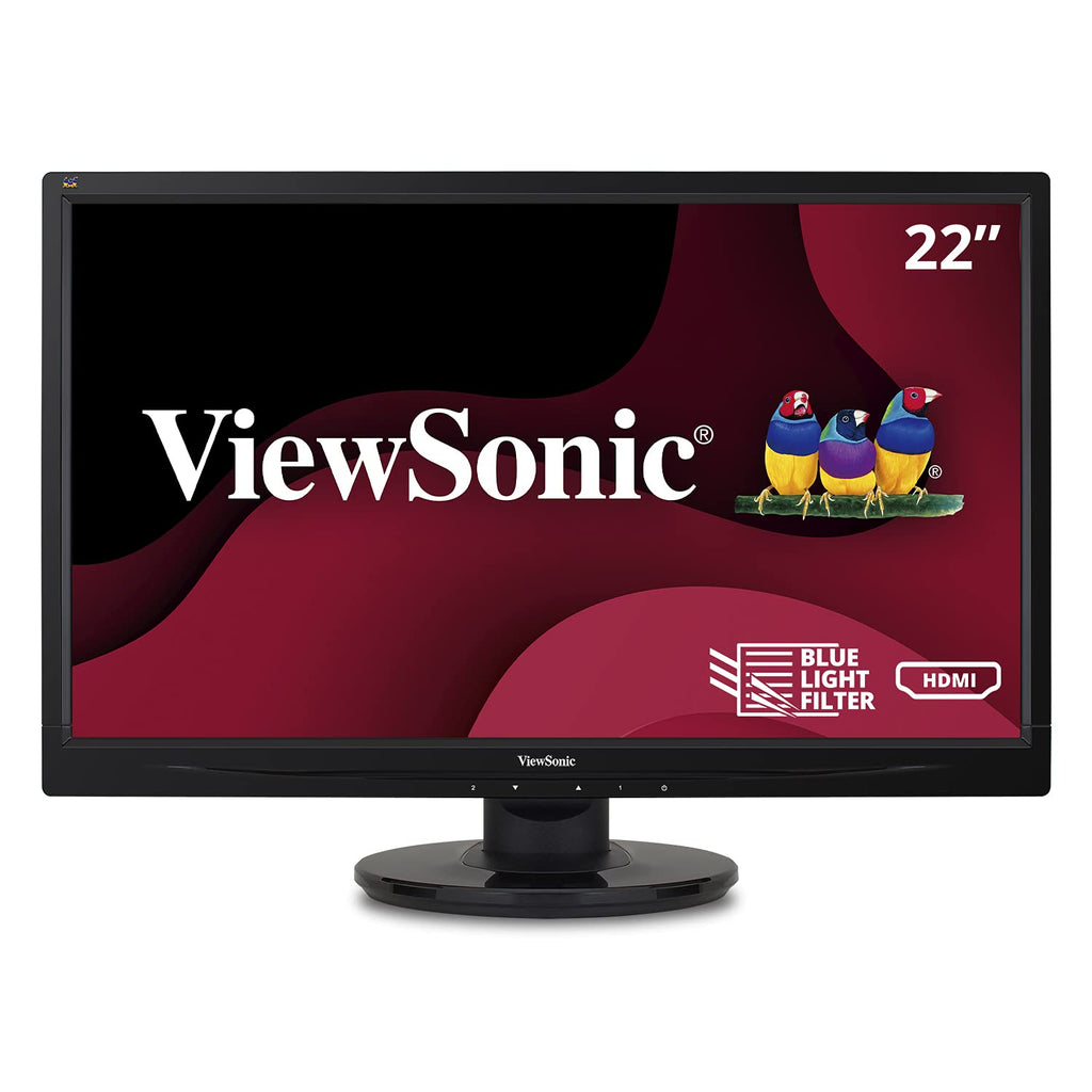 22 Inch Full HD 1080p LED Monitor with HDMI and VGA Inputs, Black R130