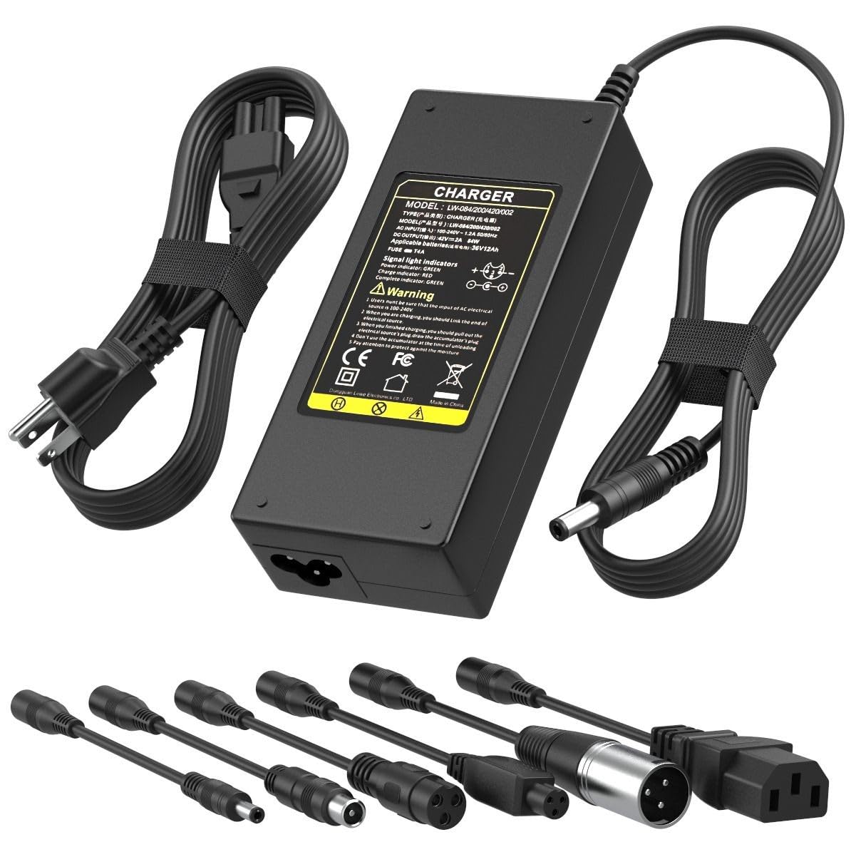 42V 2A Electric Scooter Charger for 36V Lithium Ion Battery X735