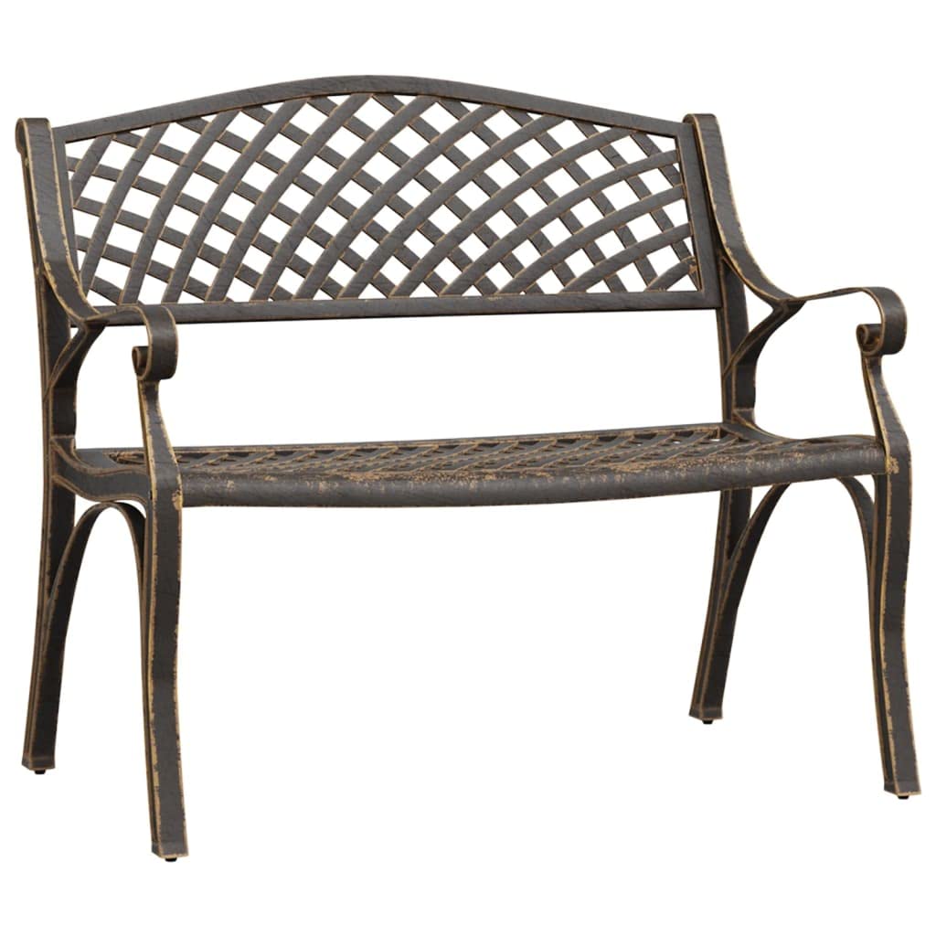 Bronze Floral Cast Iron 40.2 Inch Garden Bench K383