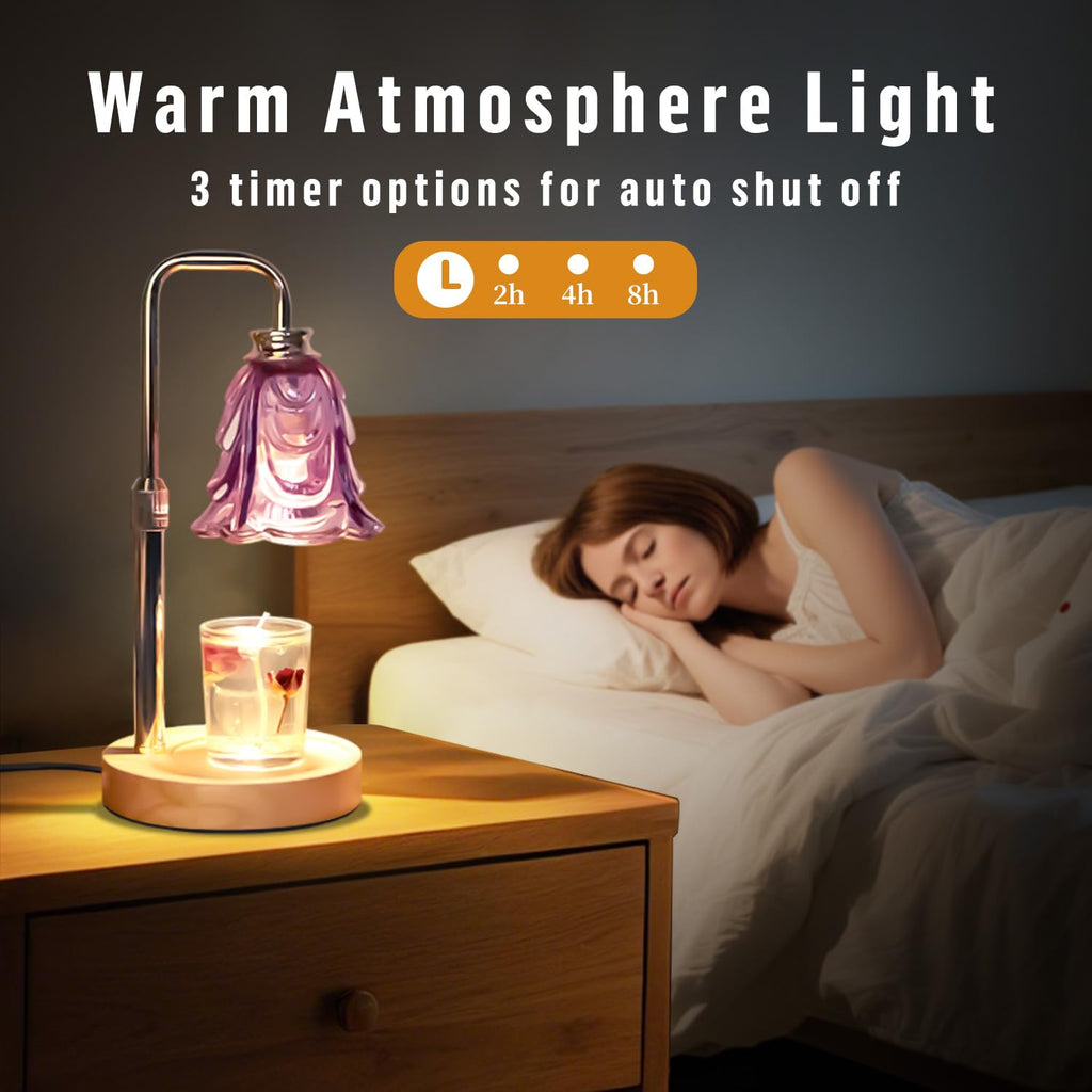 Adjustable Height Dimmable Candle Warmer Lamp with Timer N860334