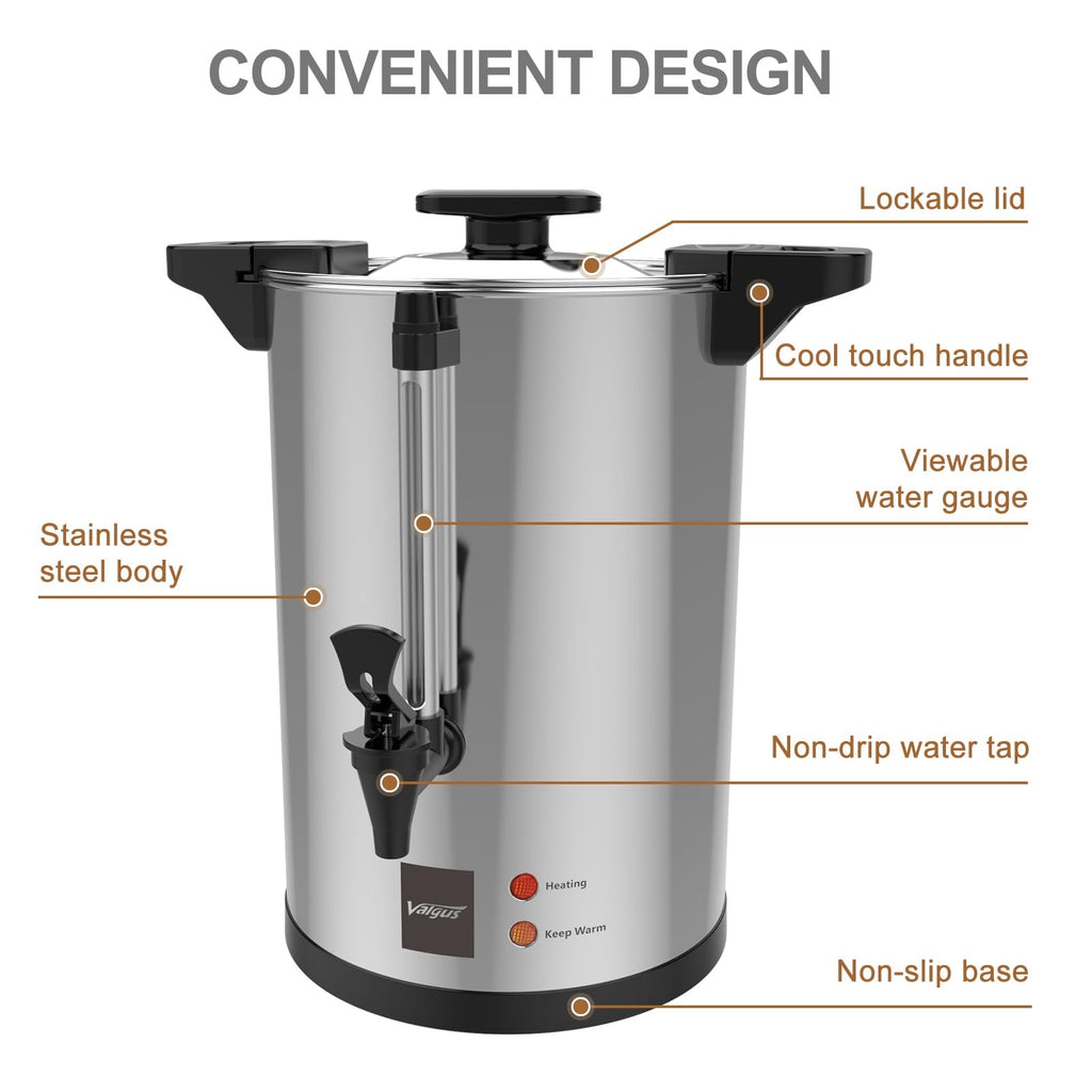 32-Cup Stainless Steel Electric Coffee Urn W4409