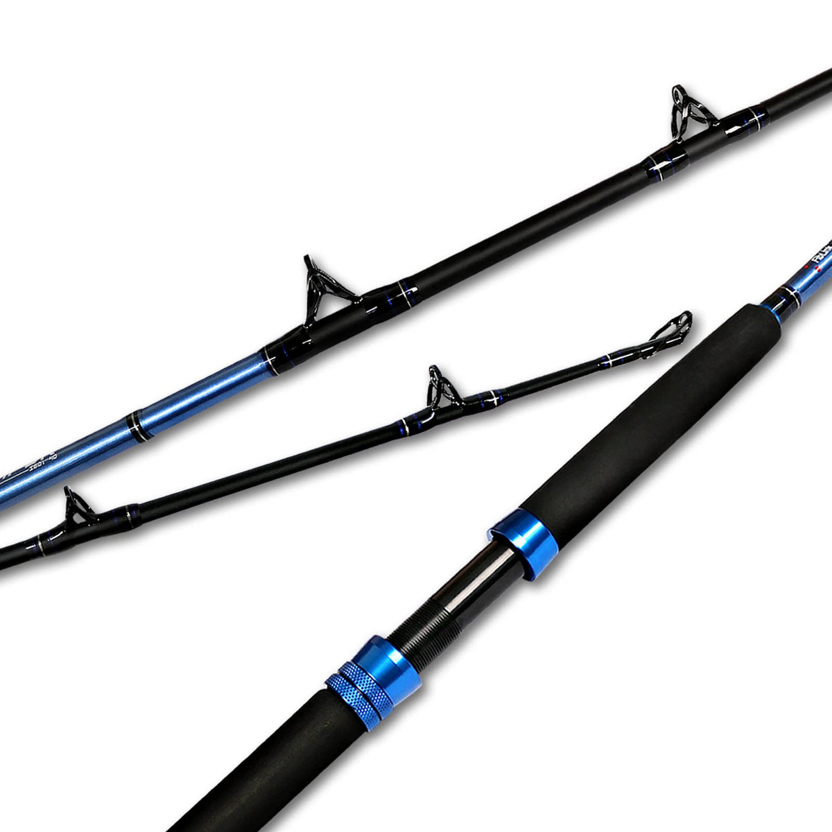 1-Piece 2-Piece Saltwater Trolling Rod Conventional Boat Fishing Pole F938825