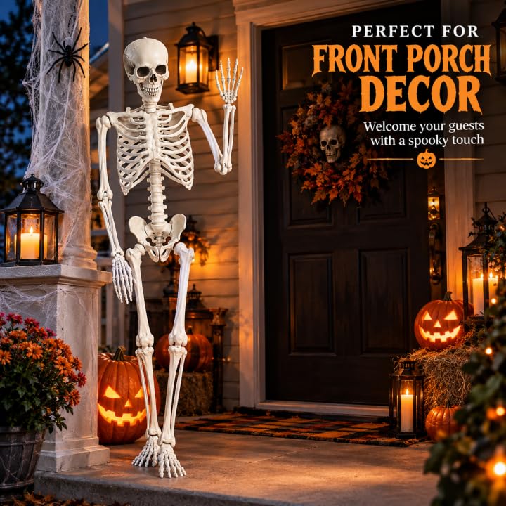 5.4FT Poseable Skeleton with Flexible Joints Q6445