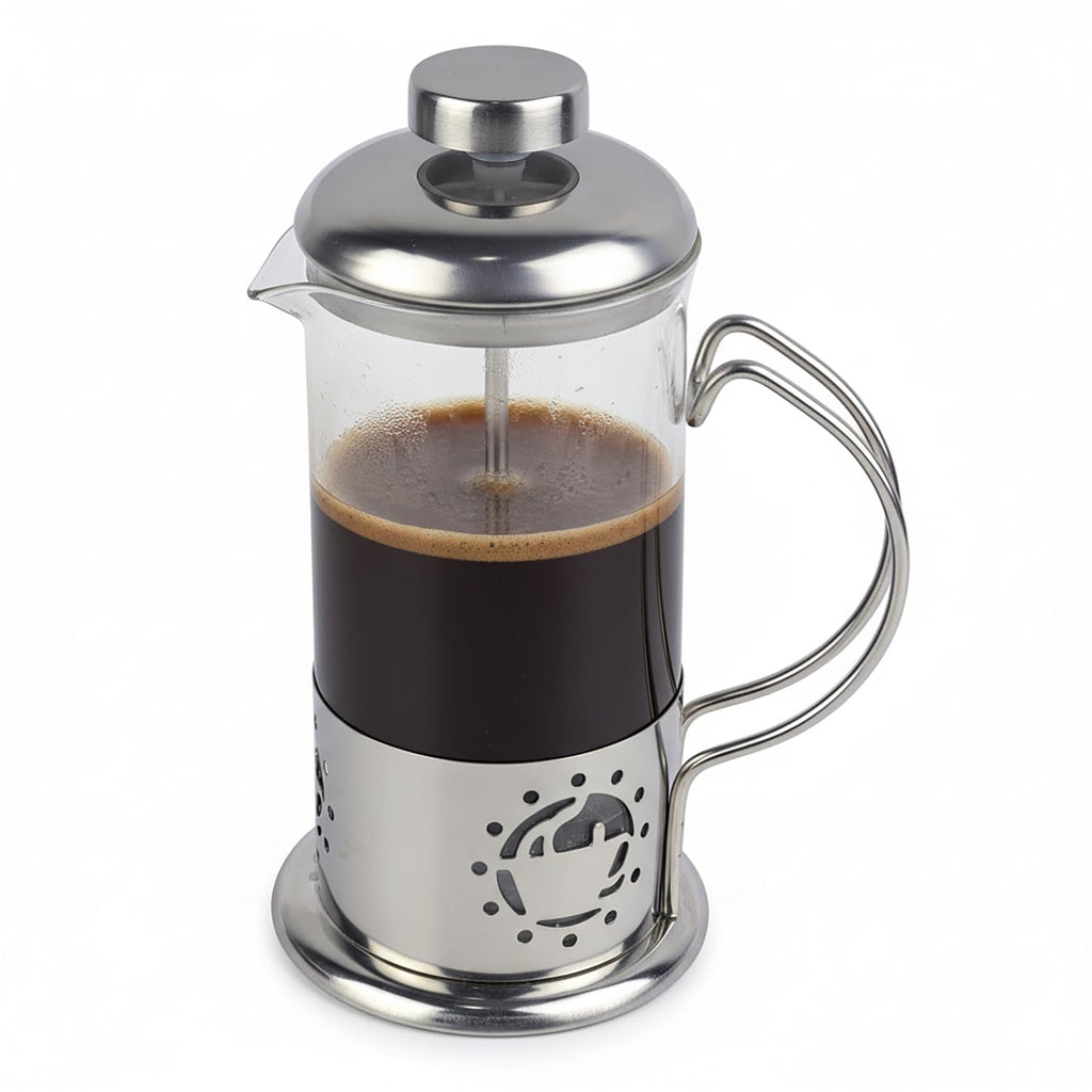 12 oz Glass Stainless French Press Coffee Maker Y729