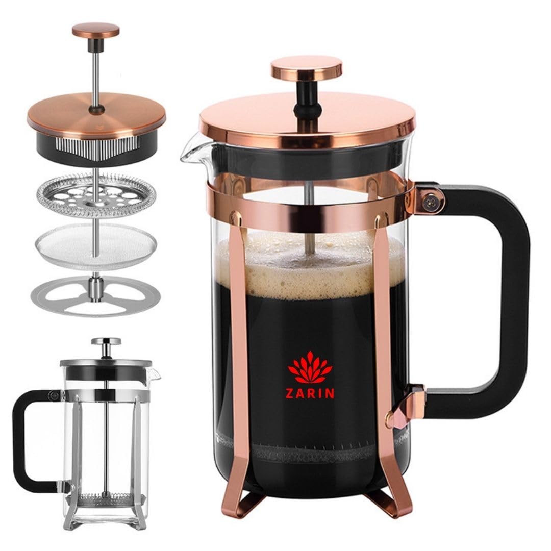 34oz French Press Coffee & Tea Maker Borosilicate Glass Stainless Steel K29995