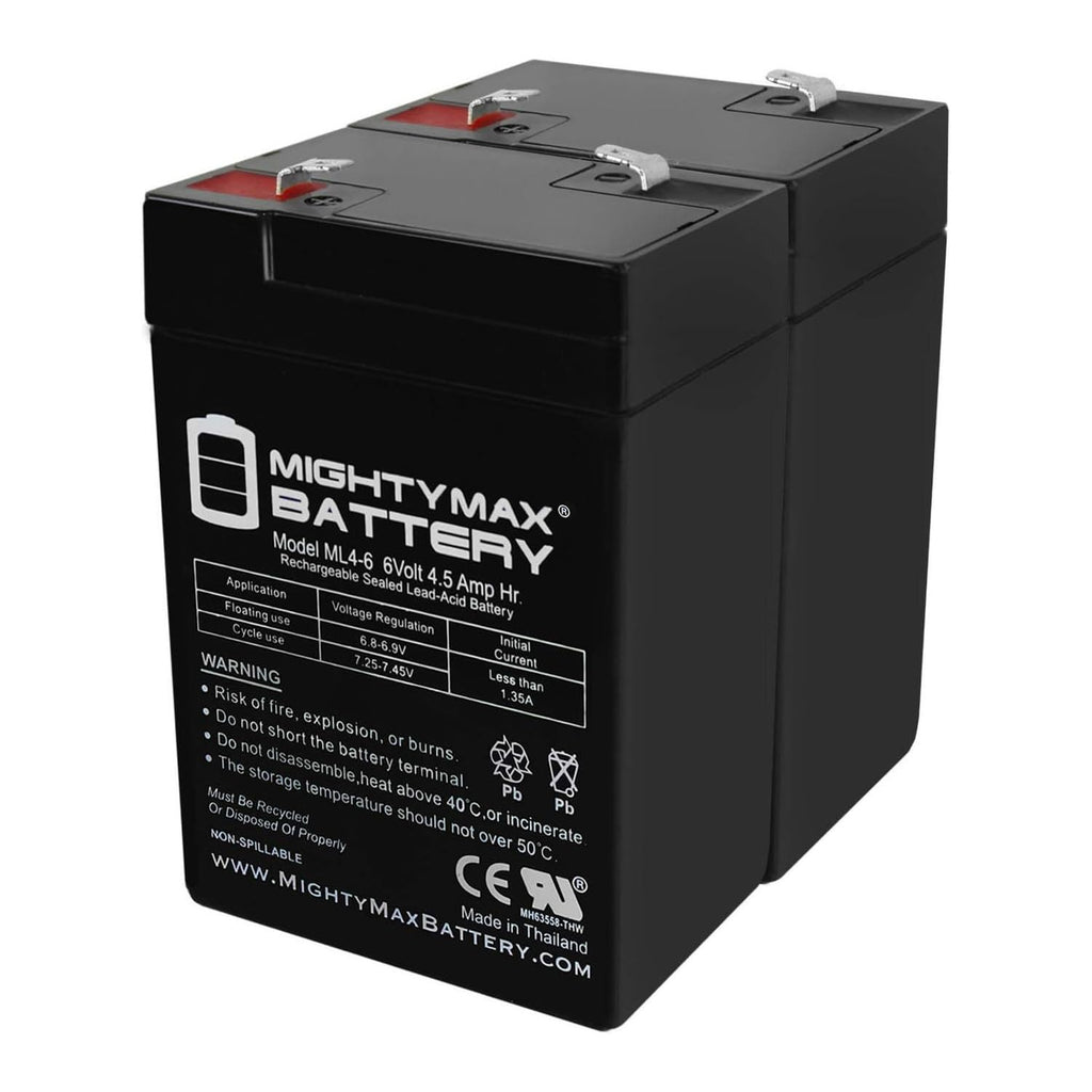 6V 4.5AH Replacement Battery 2 Pack U624393