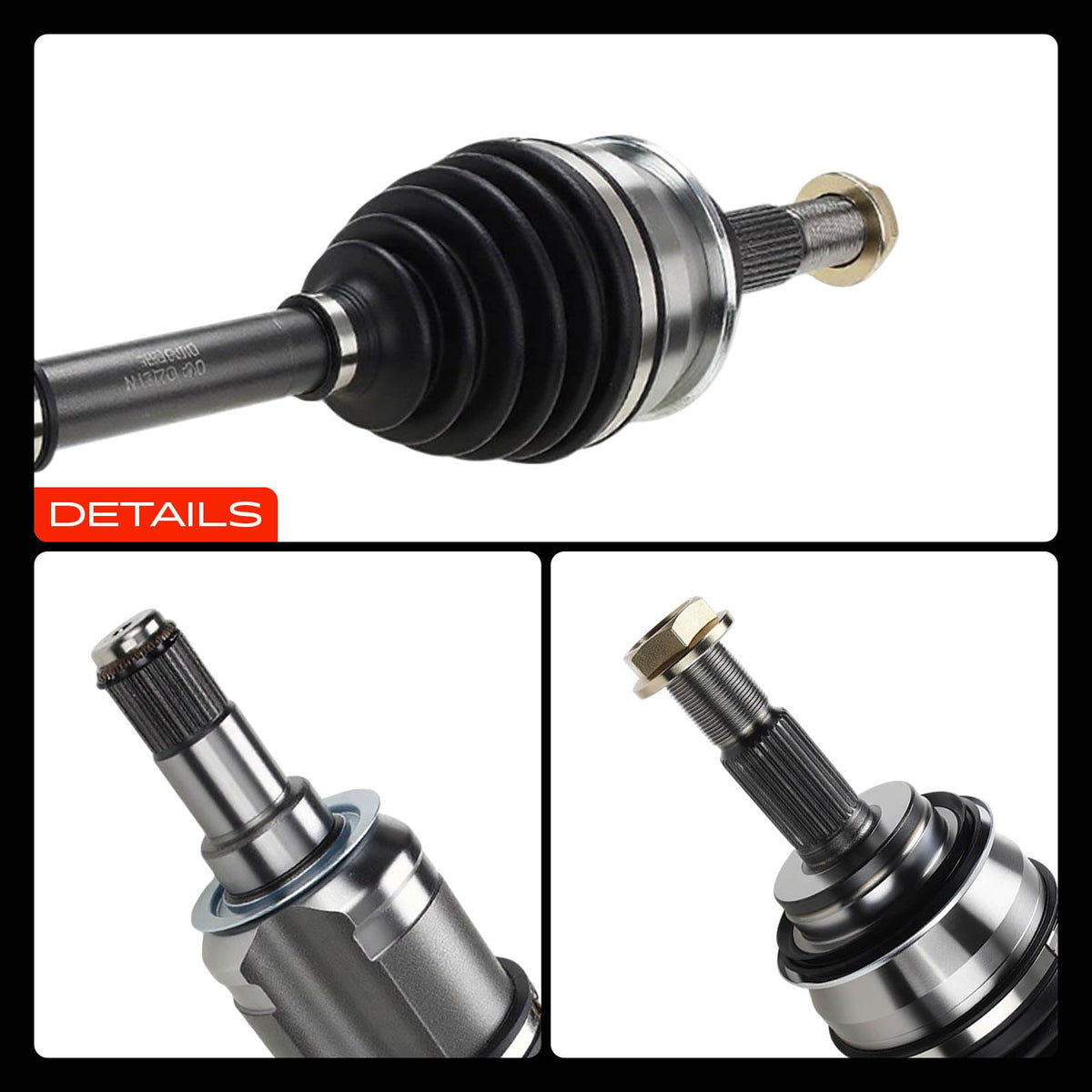 Set of 2 Front CV Axle Shaft Assembly T807
