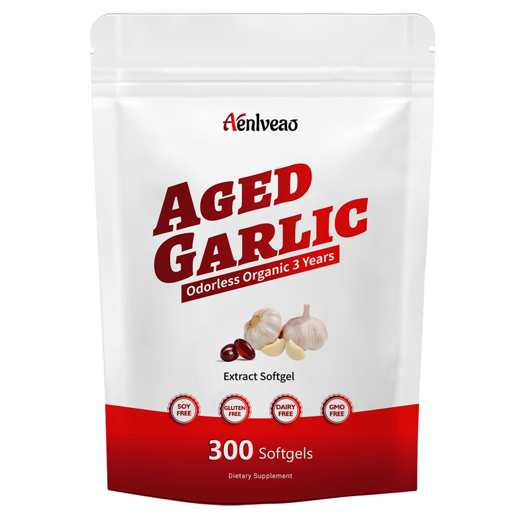 Aged Garlic Extract Supplements 300 Softgels W217882