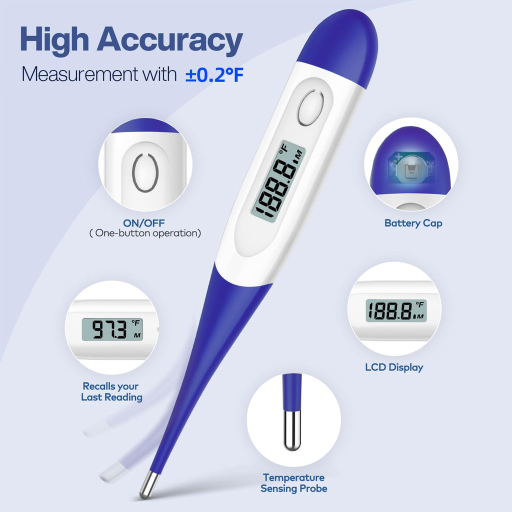 Digital Thermometer Dark Blue Z730
