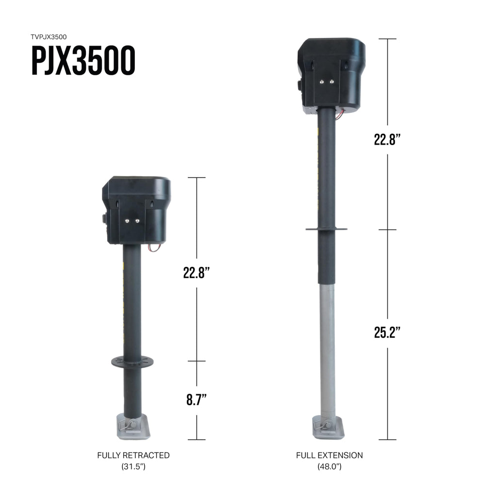 Electric Trailer Jack with Tongue Weight Scale, 3,500 LB Lift Capacity P69473