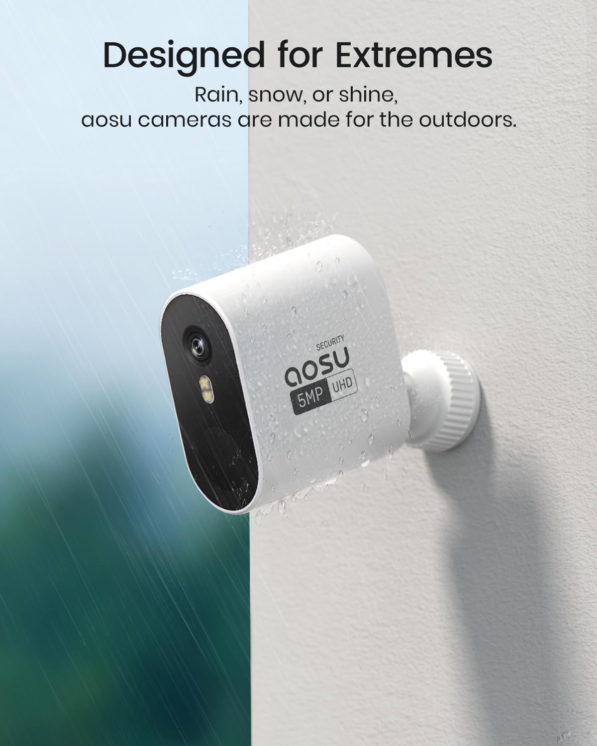 3K/5MP Solar Security Cameras Wireless Outdoor System, 2-Cam-Kit J242
