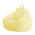 Yellow Linen Bean Bag Chair Cover 60X75cm G297