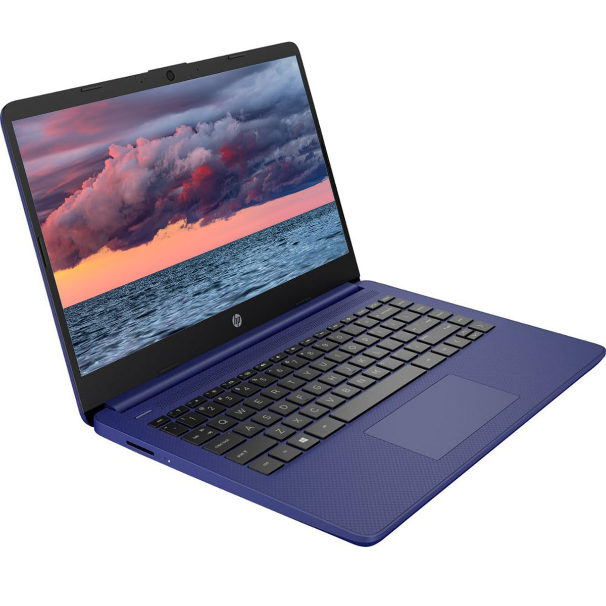 14" Portable Laptop, Intel Quad-Core, 16GB RAM, 64GB eMMC, Windows 11, Blue H3890