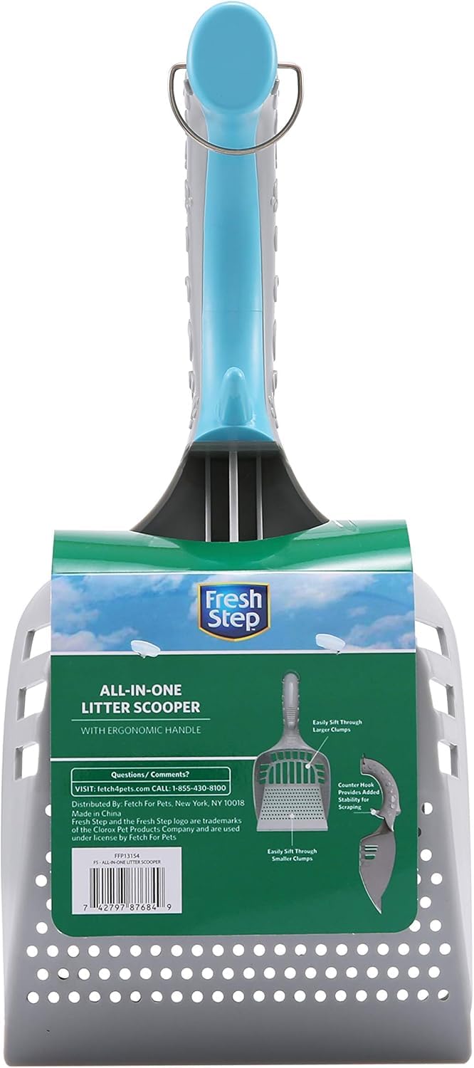 Cat Litter Scoop with Ergonomic Handle, 2-Pack Z8192