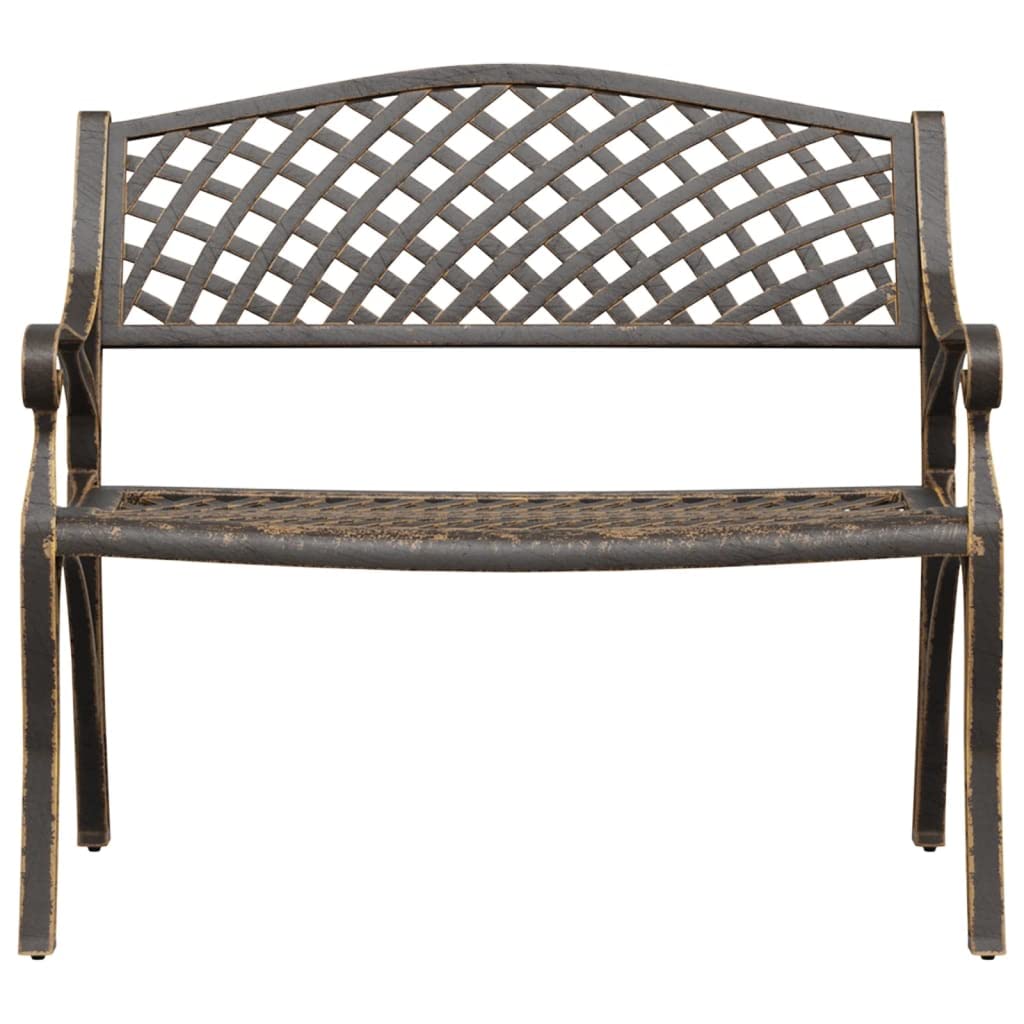 Bronze Floral Cast Iron 40.2 Inch Garden Bench K383