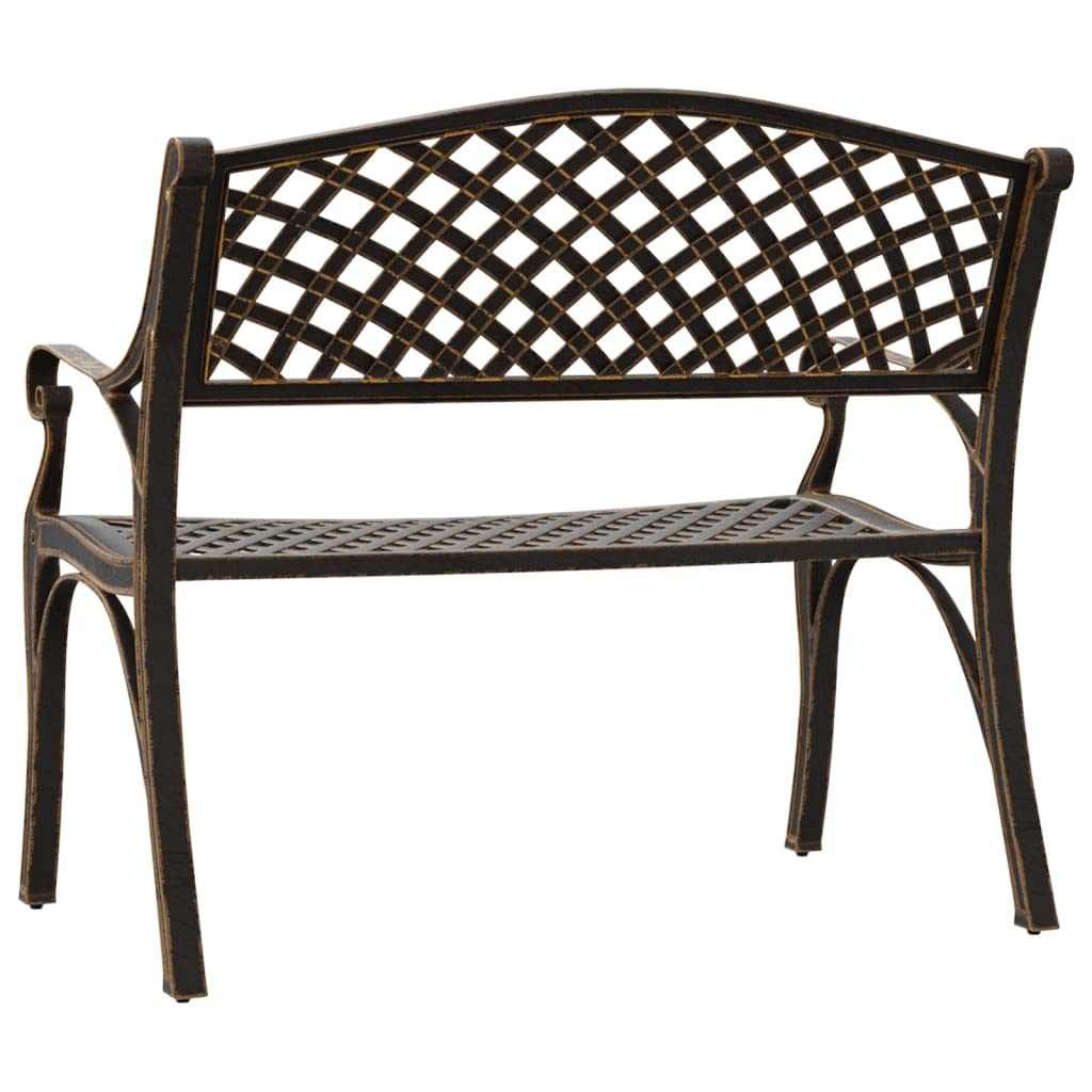 Bronze Floral Cast Iron 40.2 Inch Garden Bench K383