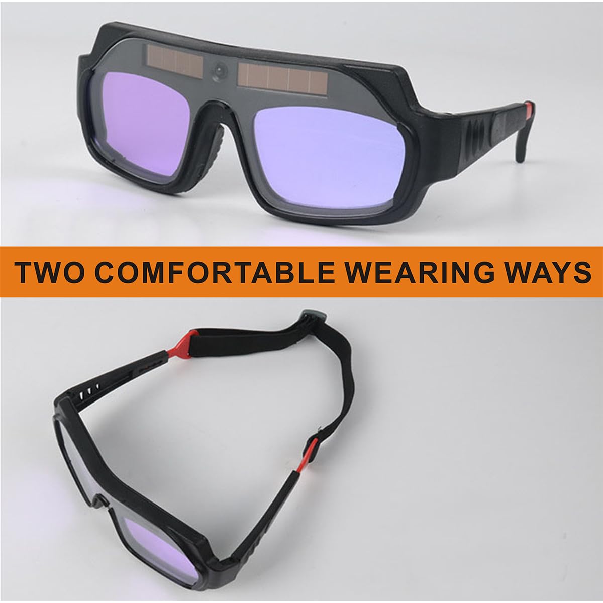 Auto Darkening Welding Glasses with Gloves and PC Lens H934875