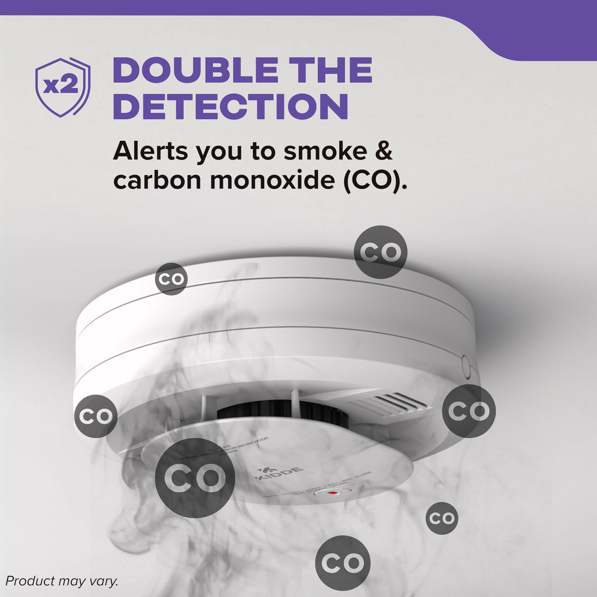 Smoke & Carbon Monoxide Detector 10-Year Battery 2 Pack J134