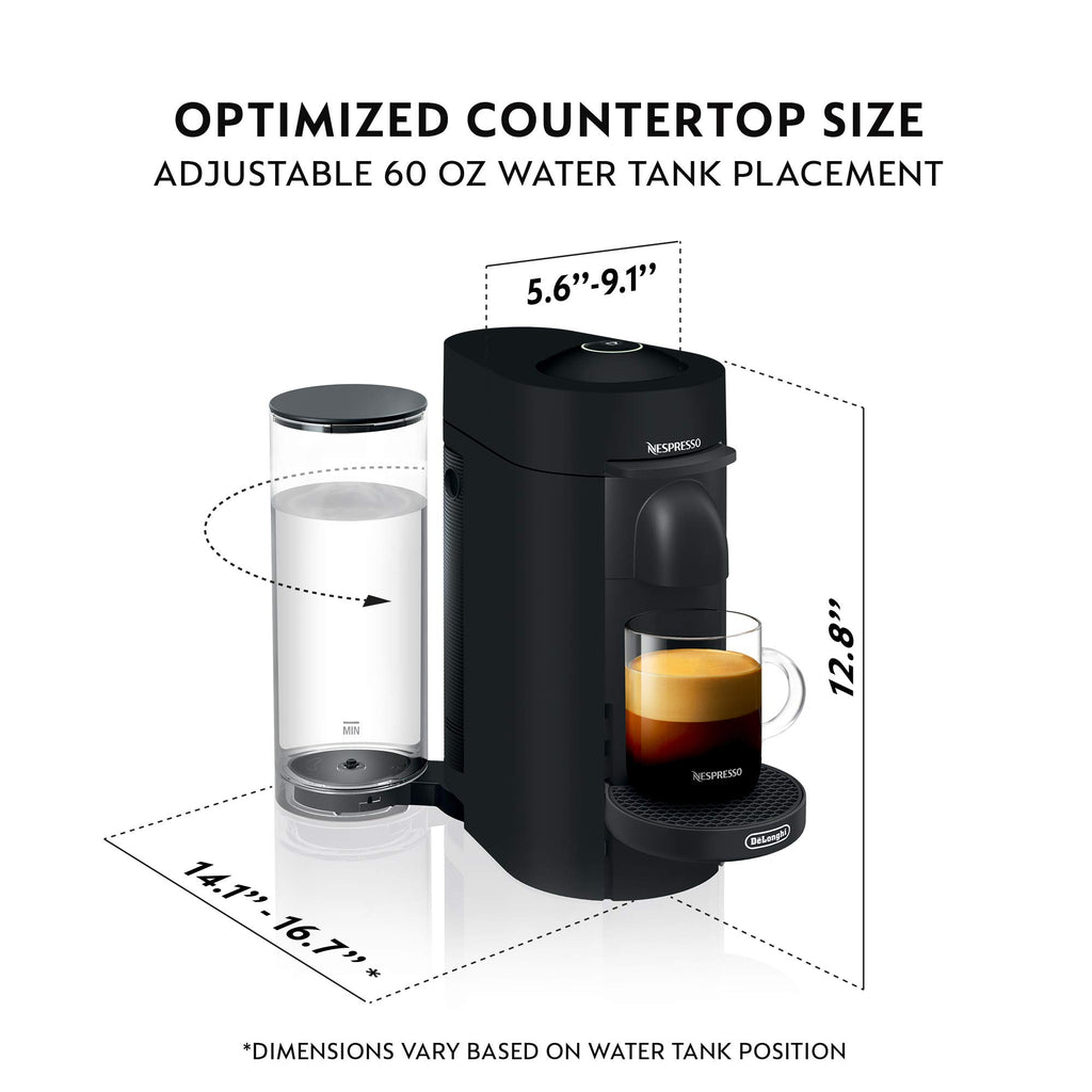 Matte Black Coffee Machine with Milk Frother M15484