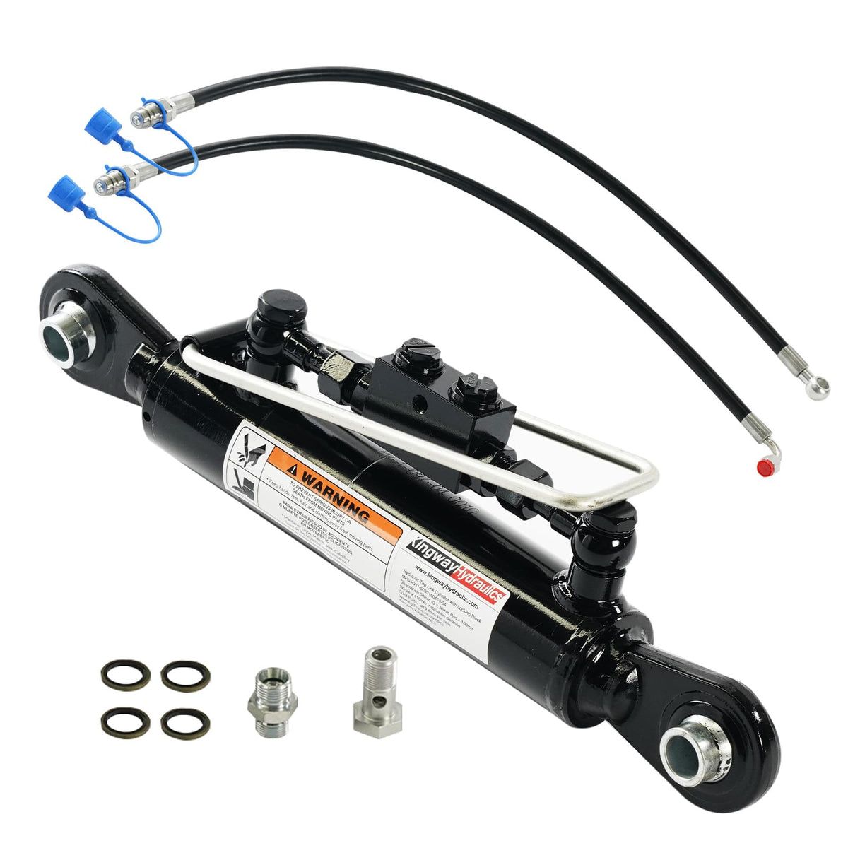 Hydraulic Top Link Cylinder Cat 1-1, 16 1/8-22 7/16", 6 1/4" Stroke D986
