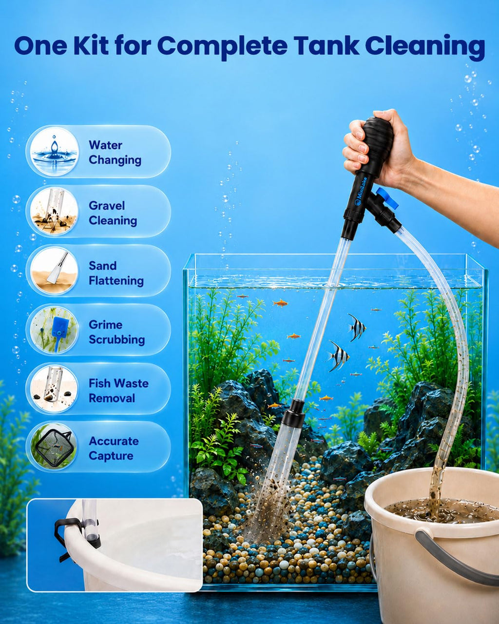 Aquarium Gravel Cleaner Kit Q9962