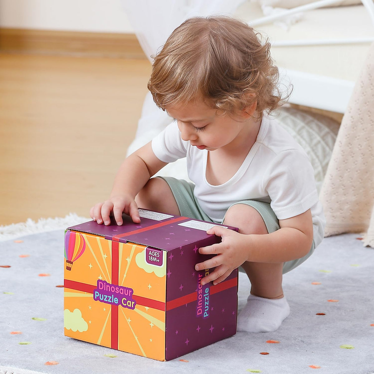 Montessori Wooden Activity Cube Toys T9450