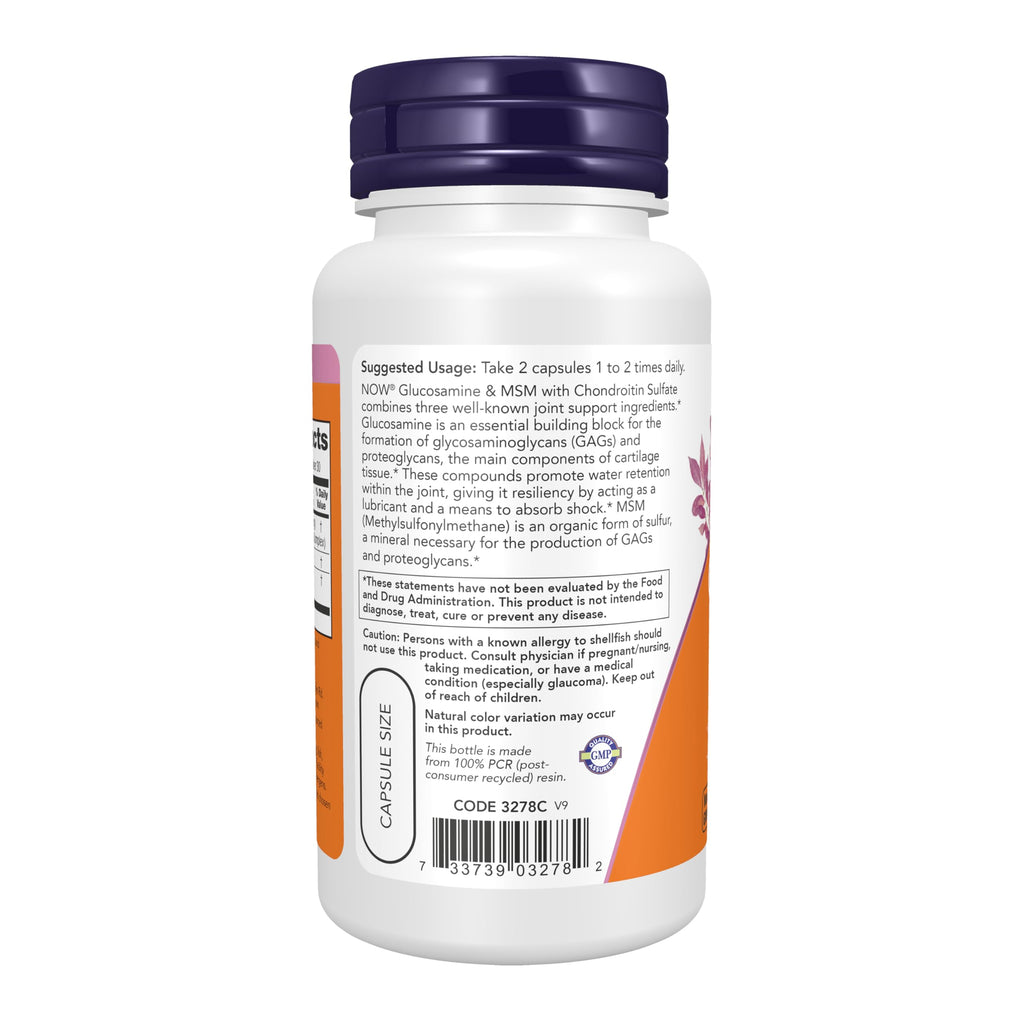 Glucosamine & MSM plus Chondroitin Sulfate, 60 Veg Caps K526858