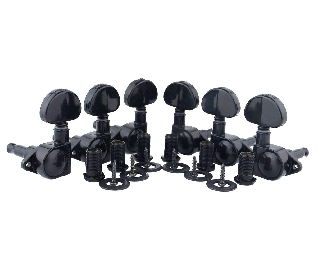 Guitar Machine Heads 3L + 3R Black A312469