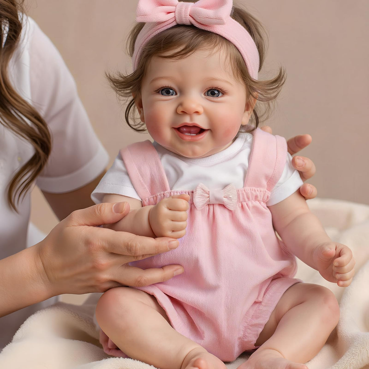 20 Inch Reborn Baby Dolls Girl with Rooted Hair N9542