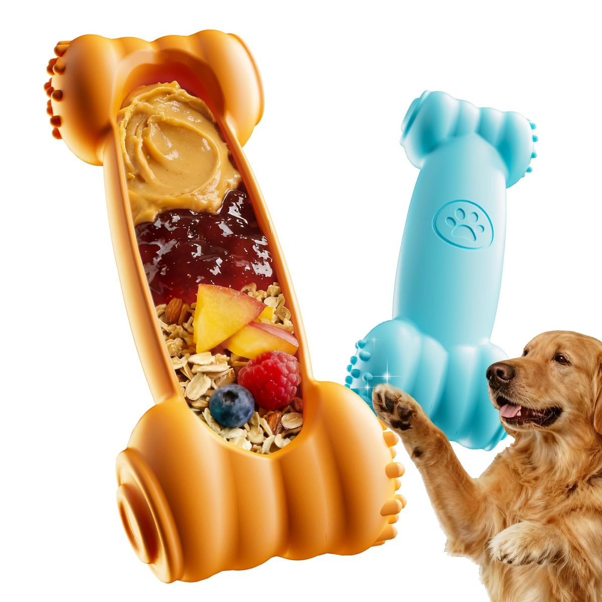 2-Pack Slow Feeder Chew Toy H4563