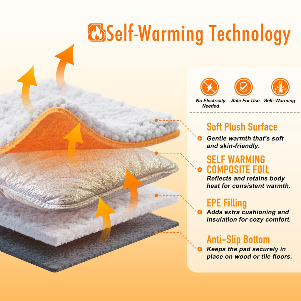 Self Warming Cat Bed 15 x 19 In T57324