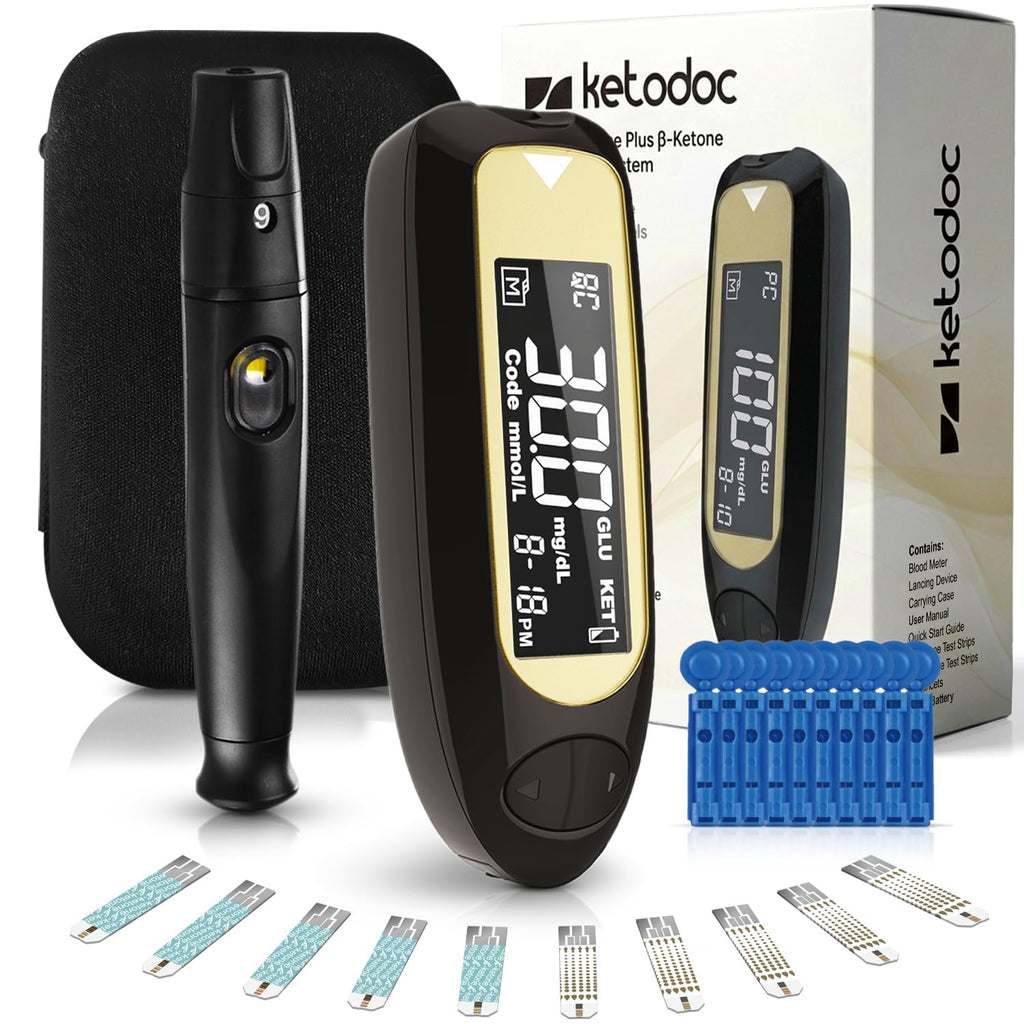 ß-Ketone Testing Kit + 40 Keto Strips + 40 GLU Strips L61301