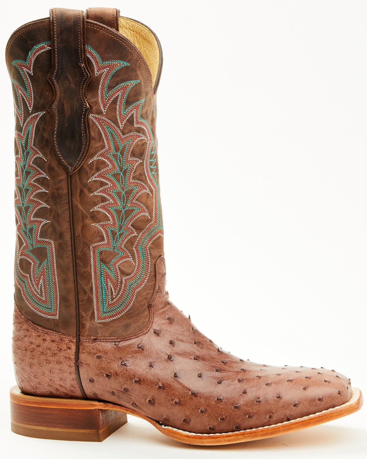 Men's Ostrich Western Boot Broad Square Toe K6861