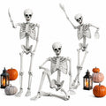 5.4ft/165cm White Posable Life Size Skeleton D91087