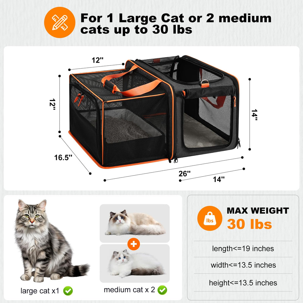 Expandable Large Cat Carrier I58424