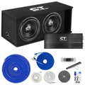 Dual 12” 2600W Subwoofer Box and Amplifier R991